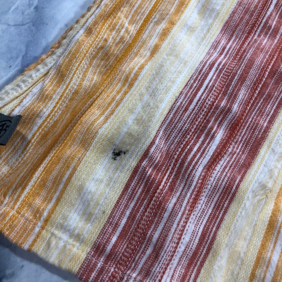 The North Face Red Yellow Striped Button Up Blouse - Picture 8 of 8